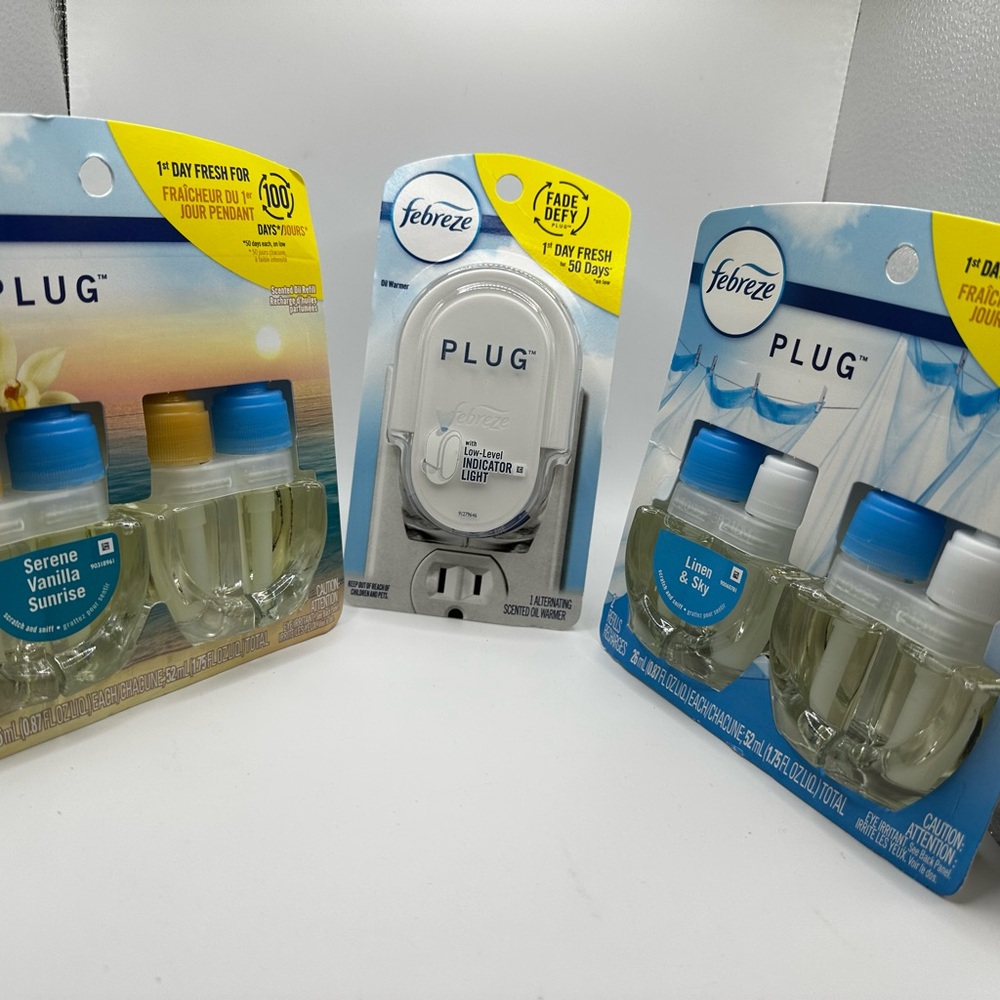 Febreze Wall Decor Air Freshener White Blue